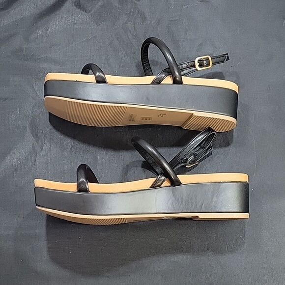 BRAND NEW CHINESE LAUNDRY SARTI DOUBLE ANKLE STRAP PLATFORM WEDGES SANDAL - Picture 9 of 16